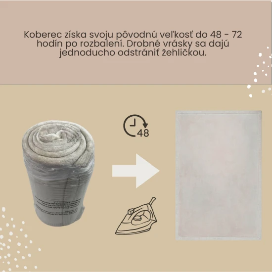 Gyermek bézs szőnyeg a biztonságos és kényelmes játékhoz.