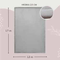 Gyermekszőnyeg Világosszürke 1,7 x 1,2 m Gyermekszőnyeg Világosszürke 1,7 x 1,2 m