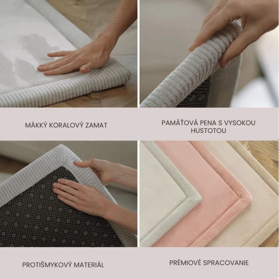 Szürke színű gyerekszőnyeg a biztonságos és kényelmes játékért.