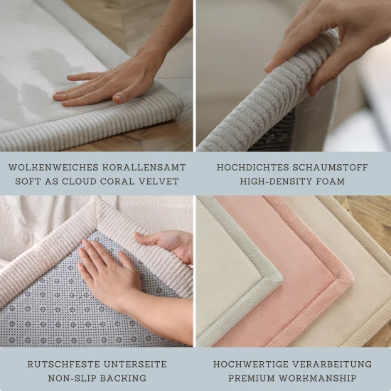 Gyermekszőnyeg divatos színben a biztonságos és kényelmes játékhoz.