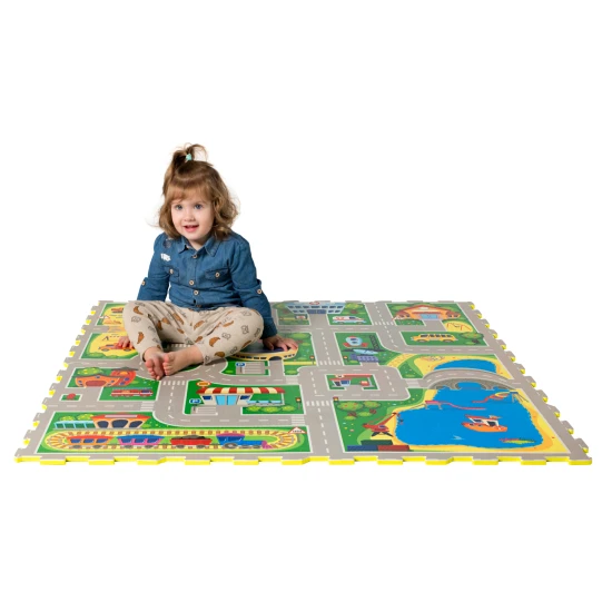 Hozz létre egy fantasztikus kirakós várost cserélhető járművekkel.