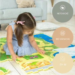 Játszószőnyeg Puzzle Safari 1,2 x 1,2 m Játszószőnyeg Puzzle Safari 1,2 x 1,2 m