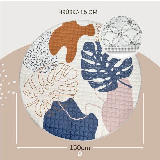 Stílusos és praktikus szőnyeg otthoni és szabadtéri játékhoz.