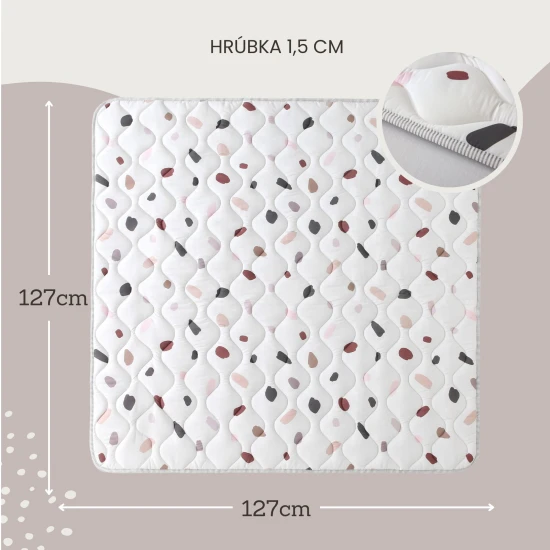 Stílusos és praktikus szőnyeg otthoni és szabadtéri játékhoz.