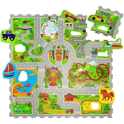 Játszószőnyeg Puzzle Vacation 1,2 x 1,2 m Játszószőnyeg Puzzle Vacation 1,2 x 1,2 m