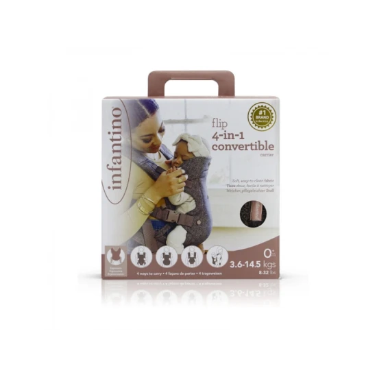 Infantino Hordozó Flip 4in1 Convertible Leopard