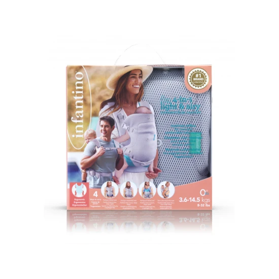 Infantino Hordozó Flip 4in1 Light & Airy