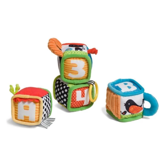 Infantino Textil aktivitáskockák 4 db Infantino Textil aktivitáskockák 4 db