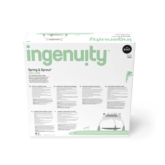 Aktív központ 2az1-ben Spring&Sprout™ 6h+ 11 kg-ig Ingenuity 12903-1