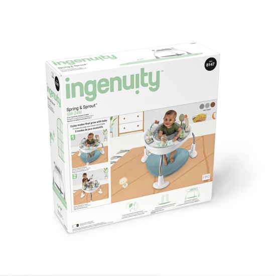 Aktív központ 2az1-ben Spring&Sprout™ 6h+ 11 kg-ig Ingenuity 12903-1