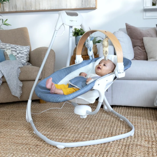 Chambray zenélő ringató hinta 0h+, 9 kg-ig Ingenuity 16927-1