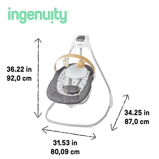 Parker™ zenélő ringató hinta 0h+, 9 kg-ig Ingenuity 16926-1