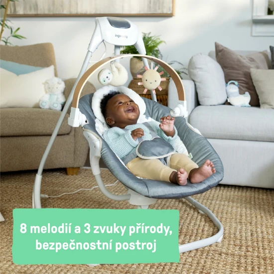 Parker™ zenélő ringató hinta 0h+, 9 kg-ig Ingenuity 16926-1