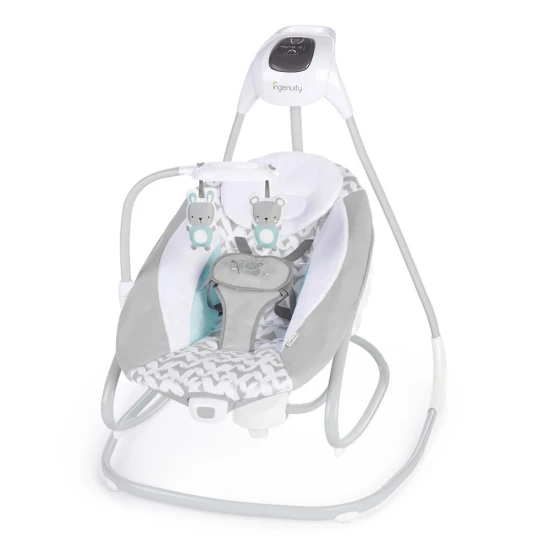Raylan nagy hinta vibráló pihenőüléssel és zenével USB 2az1-ben 0h+ 9 kg-ig Raylan nagy hinta vibráló pihenőüléssel és zenével USB 2az1-ben 0h+ 9 kg-ig Ingenuity 11791-1