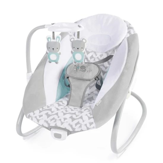 Raylan nagy hinta vibráló pihenőüléssel és zenével USB 2az1-ben 0h+ 9 kg-ig Raylan nagy hinta vibráló pihenőüléssel és zenével USB 2az1-ben 0h+ 9 kg-ig Ingenuity 11791-1