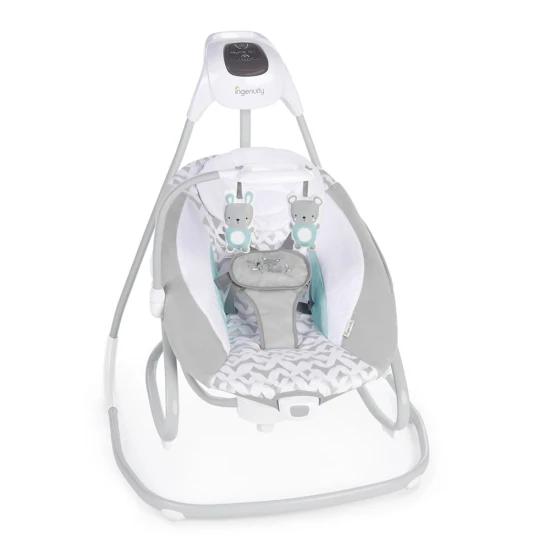 Raylan nagy hinta vibráló pihenőüléssel és zenével USB 2az1-ben 0h+ 9 kg-ig Raylan nagy hinta vibráló pihenőüléssel és zenével USB 2az1-ben 0h+ 9 kg-ig Ingenuity 11791-1