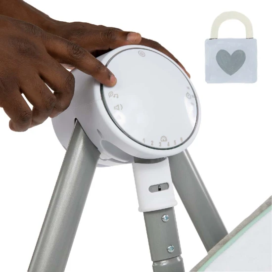 AnyWay Sway™ Spruce™ vibráló, zenélő hinta USB Dual-Direction 0h+ 9 kg-ig AnyWay Sway™ Spruce™ vibráló, zenélő hinta USB Dual-Direction 0h+ 9 kg-ig Ingenuity 12058-1