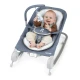Happy Belly™ Rock-to-Bounce Chambray vibráló, zenélő masszázsülés 0h+ 9 kg-ig Ingenuity 16854-2