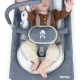 Happy Belly™ Rock-to-Bounce Chambray vibráló, zenélő masszázsülés 0h+ 9 kg-ig Ingenuity 16854-2