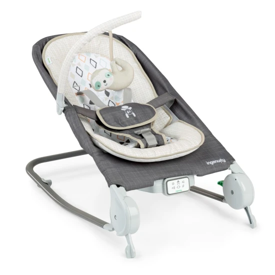 Happy Belly™ Rock-to-Bounce Parker™ vibráló, zenélő masszázsülés 0h+ 9 kg-ig Ingenuity 16853-2
