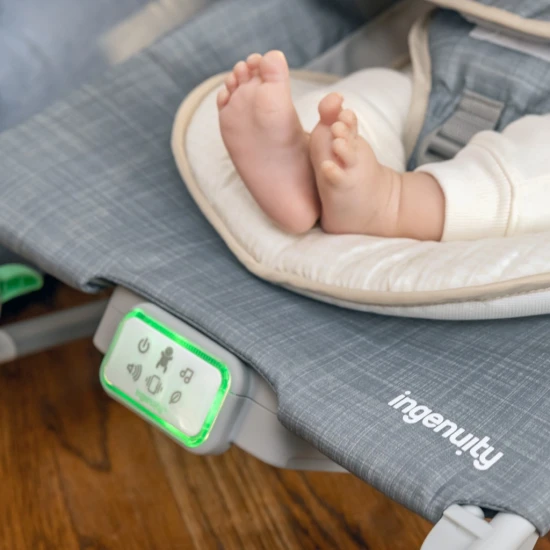 Happy Belly™ Rock-to-Bounce Parker™ vibráló, zenélő masszázsülés 0h+ 9 kg-ig Ingenuity 16853-2