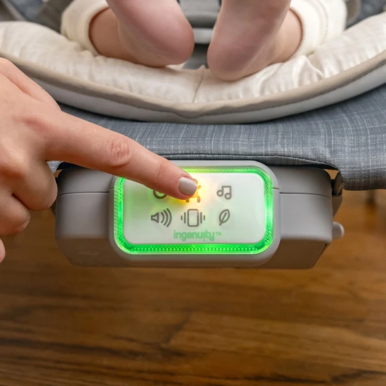 Happy Belly™ Rock-to-Bounce Parker™ vibráló, zenélő masszázsülés 0h+ 9 kg-ig Ingenuity 16853-2