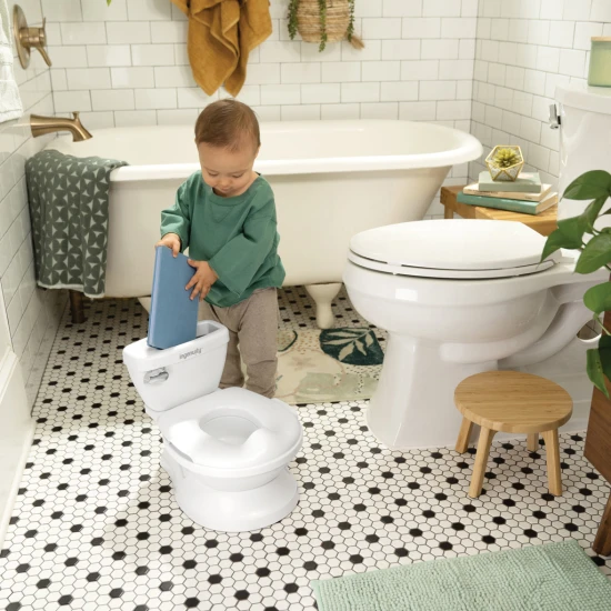 My Size™ fehér, hangeffektes gyerek bili/WC Ingenuity 11124-2