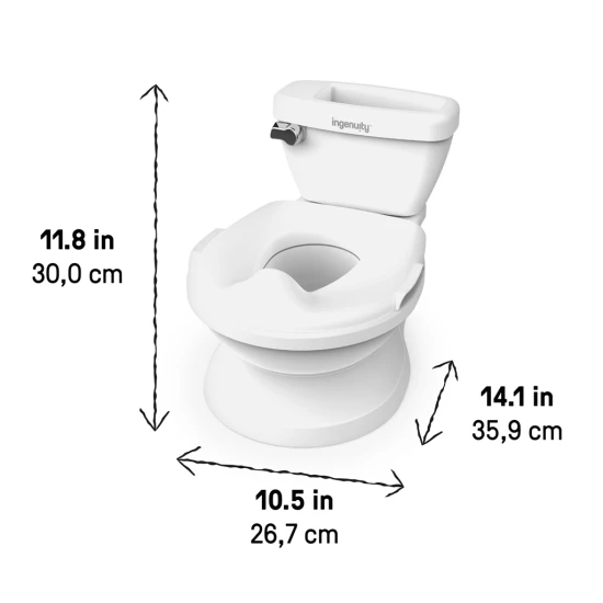 My Size™ fehér, hangeffektes gyerek bili/WC Ingenuity 11124-2