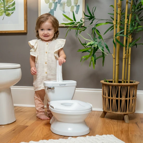 My Size™ fehér, hangeffektes gyerek bili/WC Ingenuity 11124-2