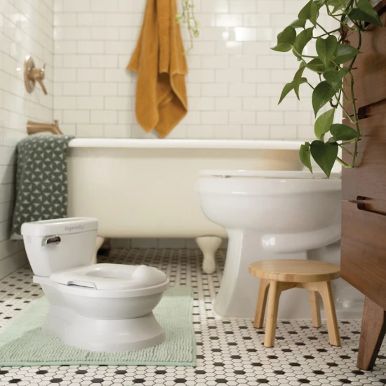 My Size™ fehér, hangeffektes gyerek bili/WC Ingenuity 11124-2