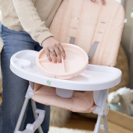 Sun Valley™ Pink összecsukható etetőszék 6h+ 15 kg-ig Ingenuity 16989-1