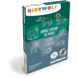 Kidydraw mini kiegészítő kártyák A világ állatai, óceánok és kalózok