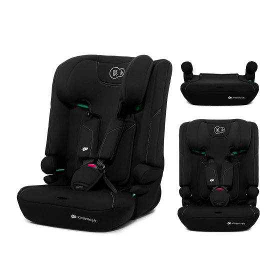 Gyerekülés I-Comfy i-Size (76 do 150 cm) Black Kinderkraft KCICOM00BLK0000