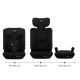 Gyerekülés I-Comfy i-Size (76 do 150 cm) Black Kinderkraft KCICOM00BLK0000