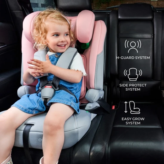 Gyerekülés I-Comfy i-Size (76 do 150 cm) Black Kinderkraft KCICOM00BLK0000
