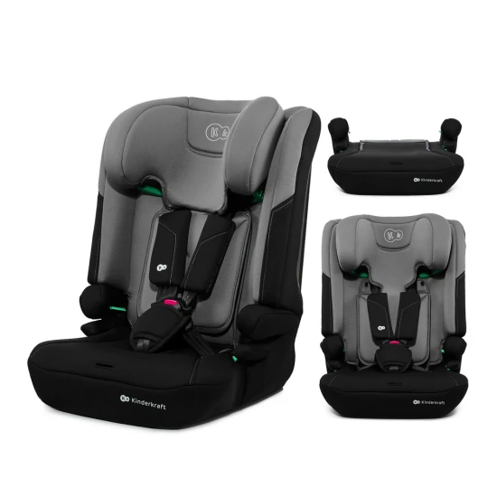 Gyerekülés I-Comfy i-Size (76 do 150 cm) Dark Grey Kinderkraft KCICOM00DGR0000