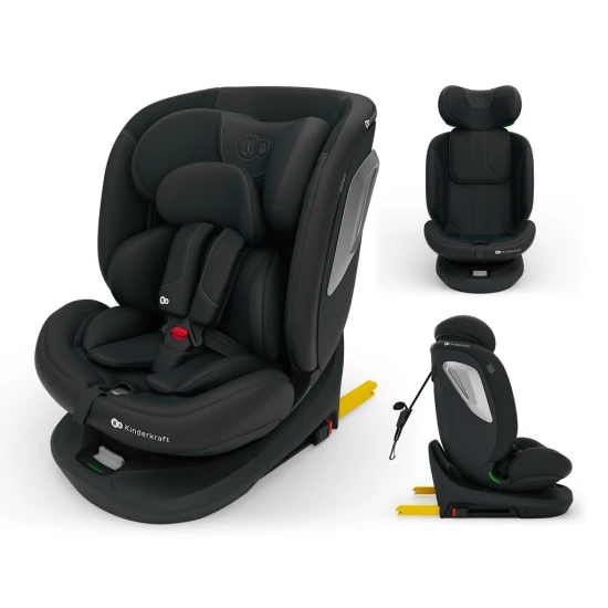 Gyerekülés i-Grow 2 Plus (40-150 cm) Black Kinderkraft KCIGRO02BLKPL00