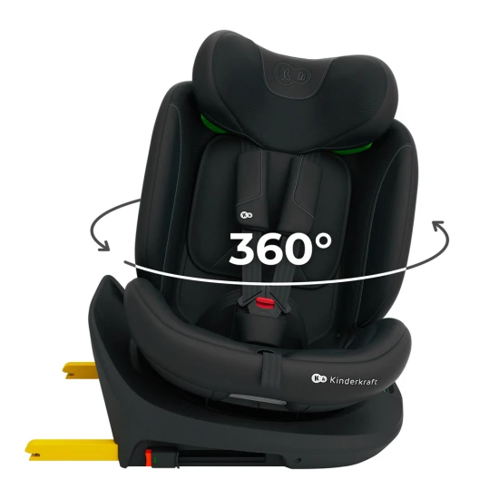 Gyerekülés i-Grow 2 Plus (40-150 cm) Black Kinderkraft KCIGRO02BLKPL00