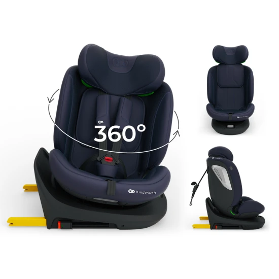 Gyerekülés i-Grow 2 Plus (40-150 cm) Navy Kinderkraft KCIGRO02NAVPL00