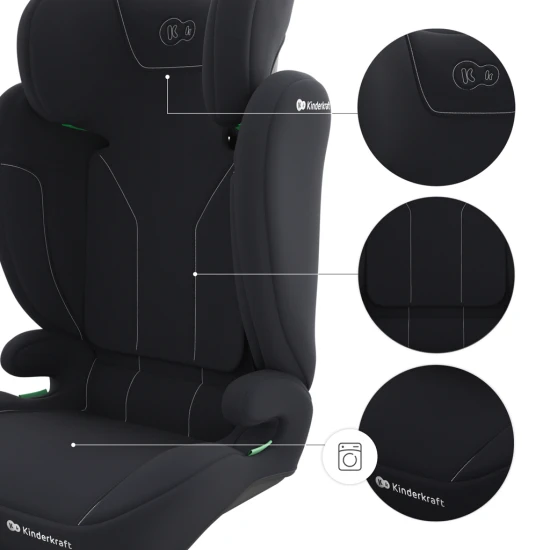 Gyerekülés i-Spark 2 Plus i-Size (100-150 cm) Black Gyerekülés i-Spark 2 Plus i-Size (100-150 cm) Black Kinderkraft KCISPA02BLKPL00