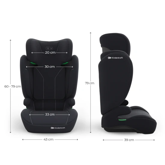 Gyerekülés i-Spark 2 Plus i-Size (100-150 cm) Black Gyerekülés i-Spark 2 Plus i-Size (100-150 cm) Black Kinderkraft KCISPA02BLKPL00