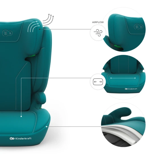 Gyerekülés i-Spark 2 Plus i-Size (100-150 cm) Green Gyerekülés i-Spark 2 Plus i-Size (100-150 cm) Green Kinderkraft KCISPA02GREPL00