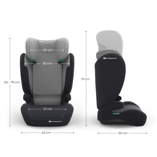 Gyerekülés i-Spark 2 Plus i-Size (100-150 cm) Grey Gyerekülés i-Spark 2 Plus i-Size (100-150 cm) Grey Kinderkraft KCISPA02GRYPL00