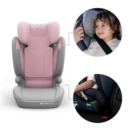 Gyerekülés i-Spark 2 Plus i-Size (100-150 cm) Pink Kinderkraft KCISPA02PNKPL00