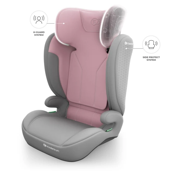 Gyerekülés i-Spark 2 Plus i-Size (100-150 cm) Pink Kinderkraft KCISPA02PNKPL00