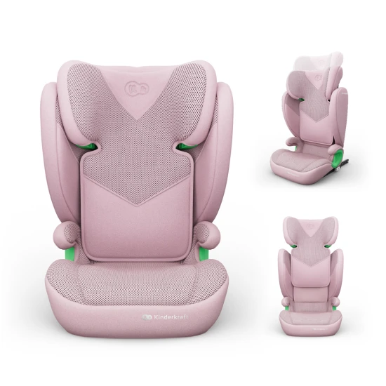 Gyerekülés Junior Fix 2 Plus (100-150 cm) Pink Kinderkraft KCJUFI20PNKPL0N