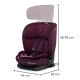Gyerekülés Oneto3 i-Size 76-150cm + Isofix Cherry pearl Gyerekülés Oneto3 i-Size 76-150cm + Isofix Cherry pearl Kinderkraft KCONE300RED0000