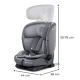 Gyerekülés Oneto3 i-Size 76-150cm + Isofix Cool grey Kinderkraft KCONE300GRY0000