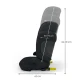 Gyerekülés Xpand 2 Pro (100 do 150 cm) Black Kinderkraft KCXPPR02BLK0000