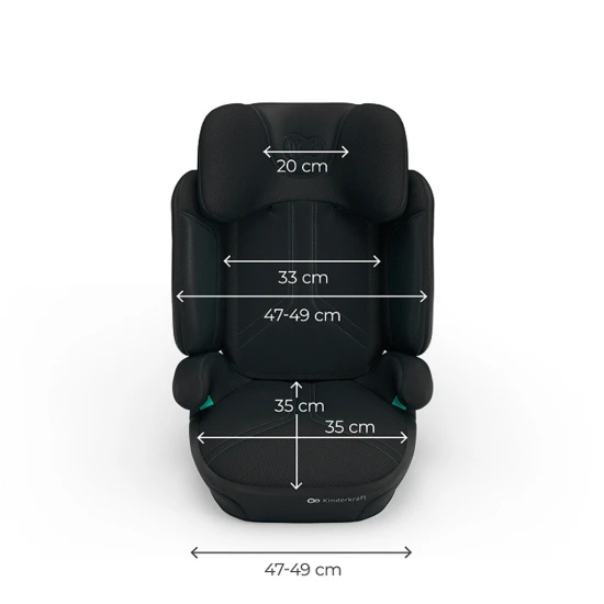 Gyerekülés Xpand 2 Pro (100 do 150 cm) Black Kinderkraft KCXPPR02BLK0000